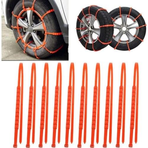 Car Winter Tire Wheels Snow Chains Snow Tire Anti-Skid Chains Wheel Tyre Cable Belt Winter Outdoor Emergency Chain
