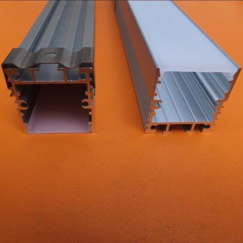 Free Shipping Big size lamp extrued aluminum led channel for linear led fixture strips lights 2m/pcs 60m/lot