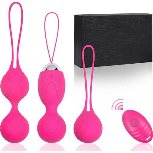 Wireless Kegel Balls Set Kegel Balls Vibrators Boule Geisha Kegel Balls Vaginal Exerciser Vaginal Exerciser Boules Ben Wa Geisha