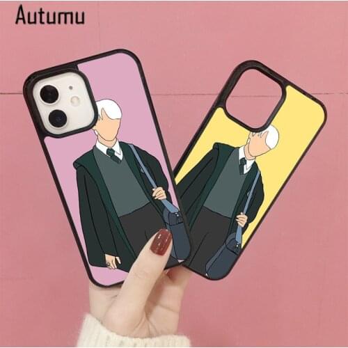Phone Case for iPhone 12 mini X XS XR 11 Pro Max SE 2020 5 6S 7 8 Plus Samsung Galaxy S8 S9 S10 S20 S21 Slytherin Draco Malfoy