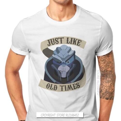 Mass Effect Game Garrus Vakarian Tshirt New Arrival Graphic Men Vintage Punk Summer Mens Clothing Pure Cotton Harajuku T Shirt