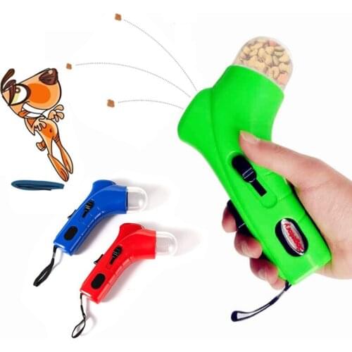 Dog Food Treat Launcher Pet Interactive Playing Toys Pet Puppy Snack Feeder Catapult Outdoor Jump Training Accessories For Dogs