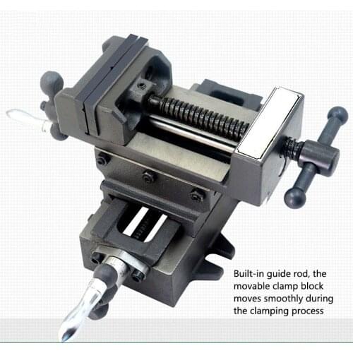 Multifunctional Precision Cross Pliers 4 Inch Special Two-way Movable Vise Drilling and Milling Machine Heavy Duty Bench Vise