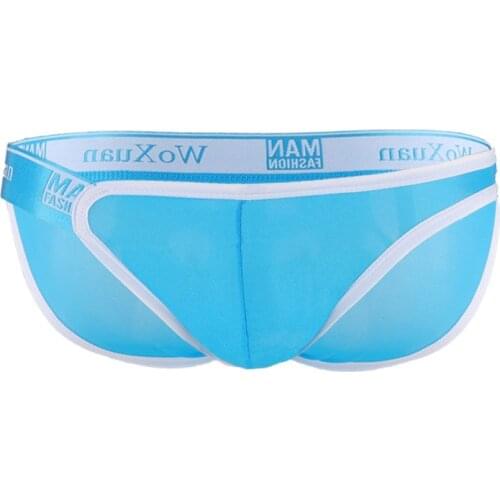 Mans underwear sexy ropa interior hombre gay men cuecas translucent thin men underwear slip hombre breathable briefs men