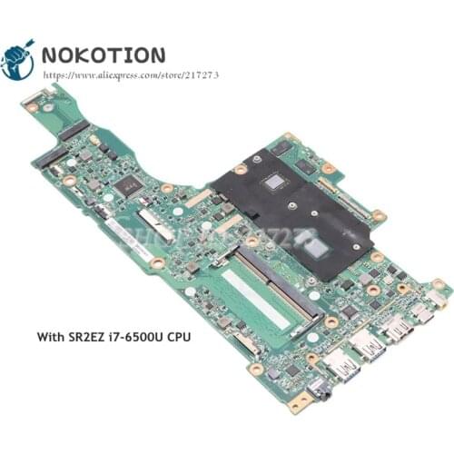 NOKOTION For Acer aspire R5-571 R5-571TG-78G6 Laptop Motherboard SR2EZ i7-6500U CPU NBGCF11002 NBGCF11002 P5HCT MAIN BOARD