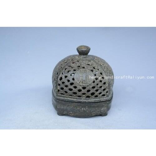 Rare old Ming Dynasty(XuanDe) Tibet bronze censer statue,Decoration,Free shipping