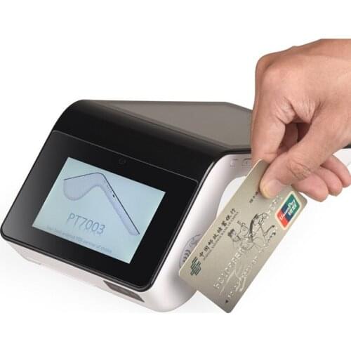 Handheld android 4G mobile credit card payment pos terminal receipt printer for restaurant pos system