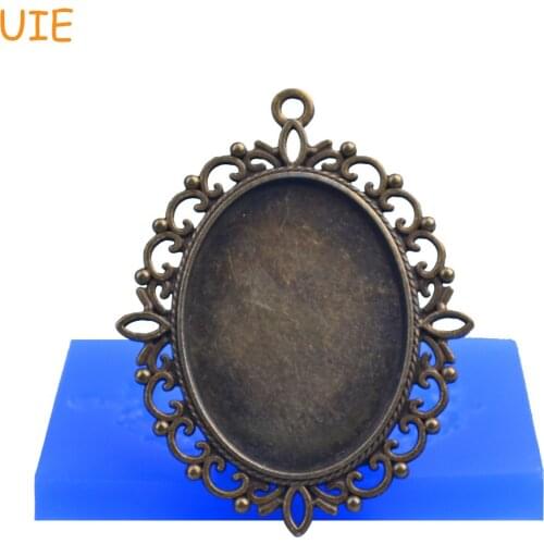OYL031U Lace Picture Frame Silicone Mould - Decorative Frame Silicone Mold Cake Decoration, Resin Mold, Handcraft