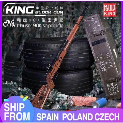 MOULD KING SWAT Gun The Mauseres 98K Sniper Rifle Gun Assembly Weapon sets Building Blocks Bricks Kids DIY Boys Toys Gifts