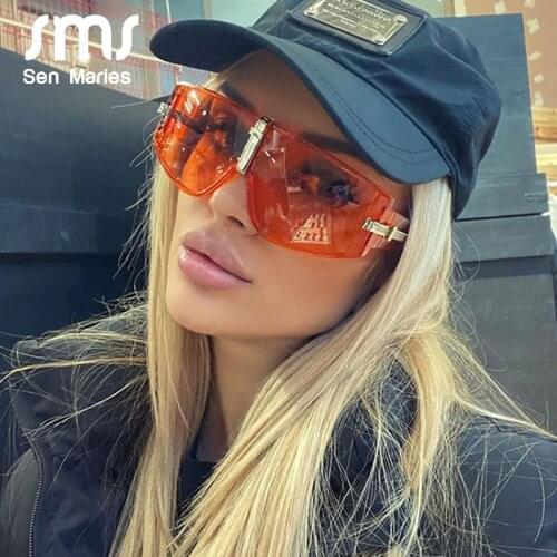 Vintage Goggle Sunglasses Women 2020 Luxury Steampunk Sun Glasses For Men Eyewear Fashion Large Frames Clear Lens Shades UV400