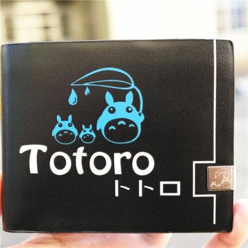 Studio Ghibli My Neighbor Totoro PU leather wallet Bi-fold ID Card Holder Purse