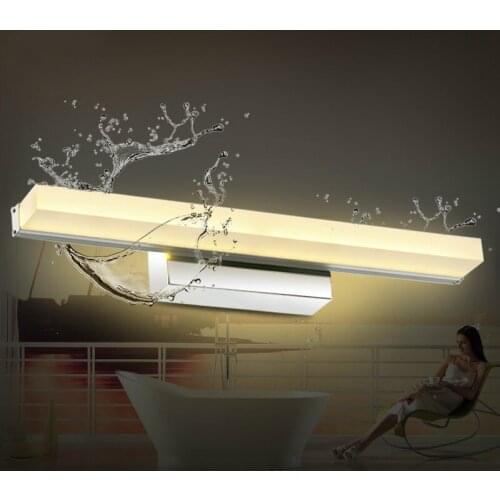 Waterproof antimist lighting led mirror light brief modern mirror glass wall lamp bathroom lamps 7002