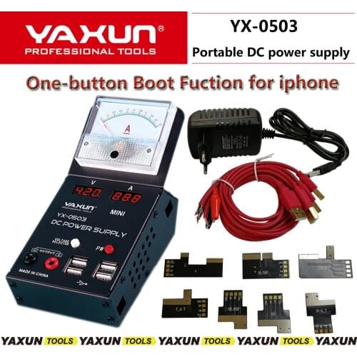 YX-0503 Power supply one-button boot function for iphone X/8G/7G/6G , 5V 3A mini size and powerful and mobile phone repair