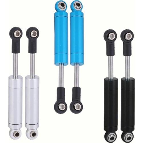 2pcs Aluminium Alloy Built-in Spring 80mm Shock Absorber Damper Spare Accessory Parts for Tamiya/CC01 1/10 RC Crawler Model Car