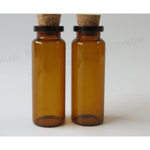 360pcs/lot 15ml amber glass bottle with wood cork, 15ml brown glass vials,1/2oz brown glass container