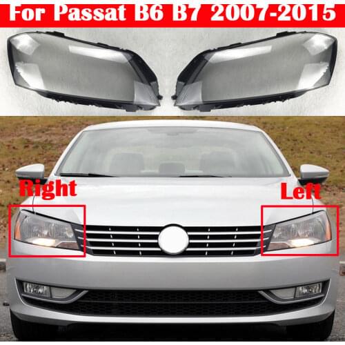 Auto Head Light Lamp Case For Volkswagen Passat B6 B7 2007-2015 Car Front Headlamp Lampshade Glass Lens Shell Headlight Cover