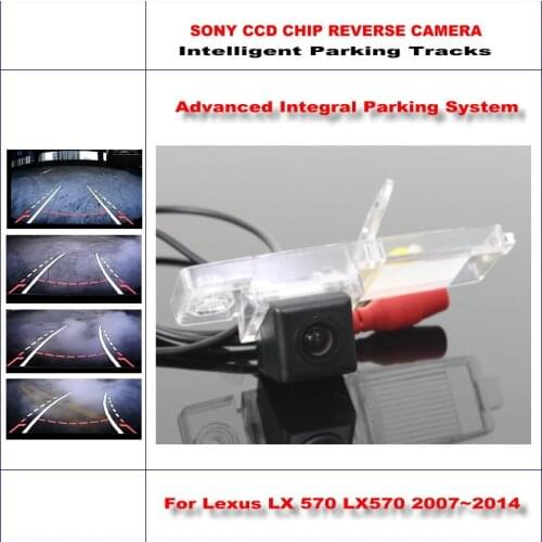 Car Rear Camera For Lexus LX 570/LX570 2007-2014 Intelligent Parking Tracks Reverse Backup NTSC RCA AUX HD CAM