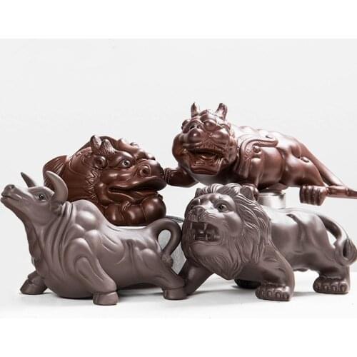 Tea Ornaments Boutique Lucky Toad Tea Set Pet Creative Kung Fu Tea Tea Set Accessories Golden Toad KongFu Tea Pet Tea Decoration