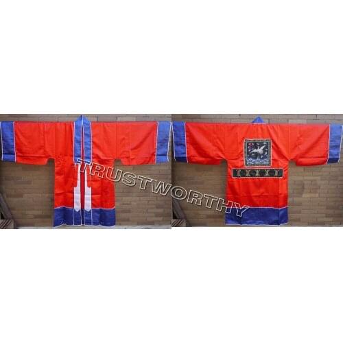 Taoist cassockTaoism uniforms gownrobe suits clothing priest garments martial artscranes costumes red