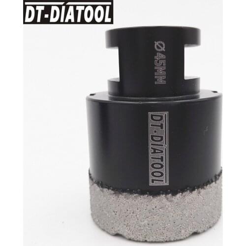 DT-DIATOOL M14 45mm Dry Vacuum Brazed Diamond Drill Core Bits Cerami Tile Hole Saw Professional Quality Drilling bits