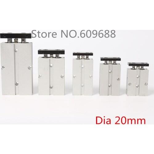 TN TDA Double-Axle pneumatic Cylinder/Double-rod cylinder TN20-125 TN20-150 TN20-175 TN20-200 TN20-250