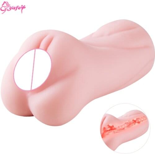 Flexible Soft Ass Masturbation Vibrator Silicone Male Masturbator Cup Pussy Artificial Vagina Adult Sex Toys for Men Sex Shop
