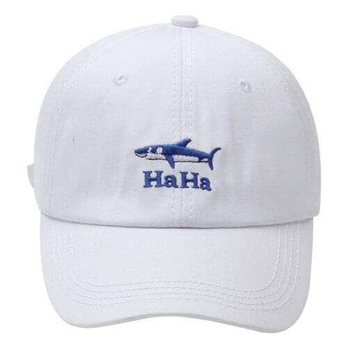 Fish Embroidery Cotton Casquette Baseball Cap Adjustable Snapback Hats for Men and Women 233