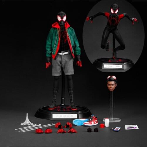 YOUNGRICH TOYS SP001/SP002 1/6 Collectible Male Spider Middle-aged Parker Miles Morales Action Figure Model for Fans Holiday