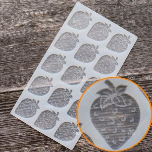 Strawberry Shape DIY Silicone Chocolate Mold Bakeware Birthday Cake Cookie Decorating Tools Chocolate Mould SA20