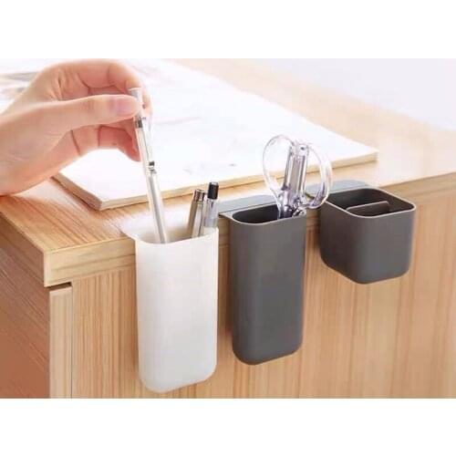 Sharkbang Creative Durable Self-adhesive Pen Holder Desktop Organizer Storage Holder Container School Office Kawaii Stationery