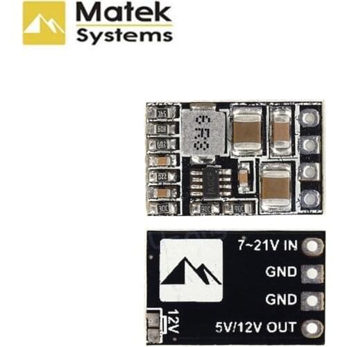 Matek Micro BEC Step-down Module 5/12 V Adjustable Output 2-5s Lipo Battery for RC drone FPV Quadcopter