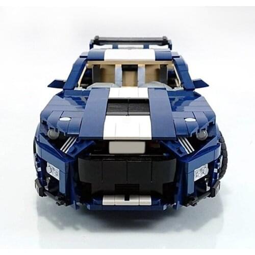 GT500 Sports Car Model DIY Building Blocks World Famous Car Enthusiast Collection Kids Educational Toy Boy Birthday Gift Home