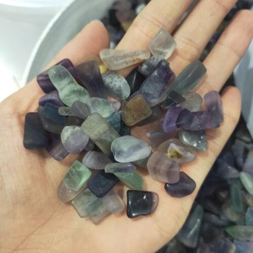 Natural color fluorite gravel crystal pillow stone fish tank gravel gruond color fluorite nunatak