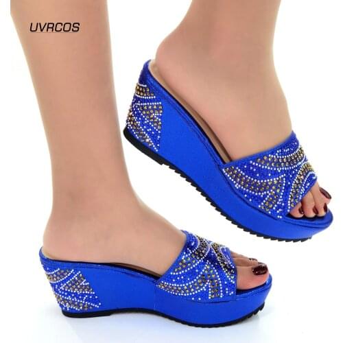 Latest Italian Wedding Shoes Without Bag Ladies Shoes Without Matching Bag Nigerian Shoes Women Shoes Sandals Slip on Low Heels
