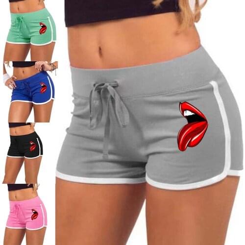 New Arrival Shorts Women High Waist Elasticated Fitness Leggings Push Up Gym Training Summer Sports Printing Short