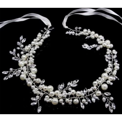 NEW Bride Headwear Bridesmaid Hairwear Faux Pearl Bridal Tiara Wedding Accessories