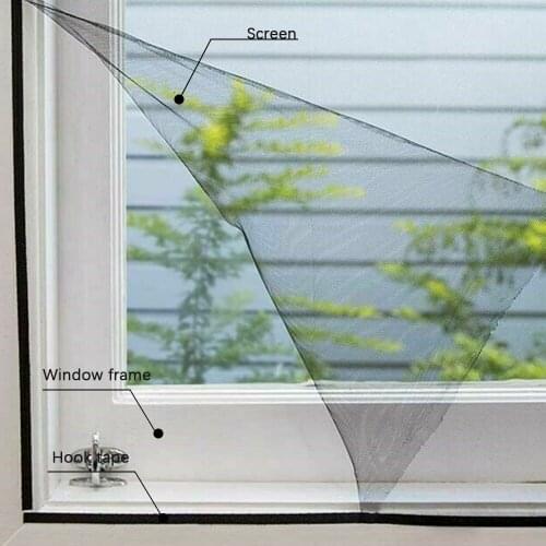 2021 Indoor Insect Fly Screen Curtain Mesh Bug Mosquito Netting Door Window Anti Mosquito Net For Kitchen Window