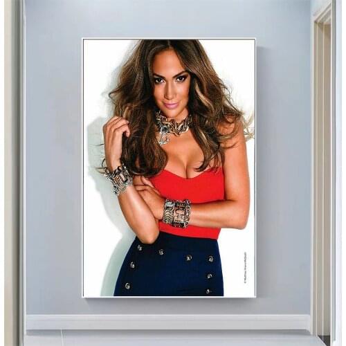 Silk Cloth Wall Poster Jennifer Lopez Sexy Model Star Art Home Decoration Gift