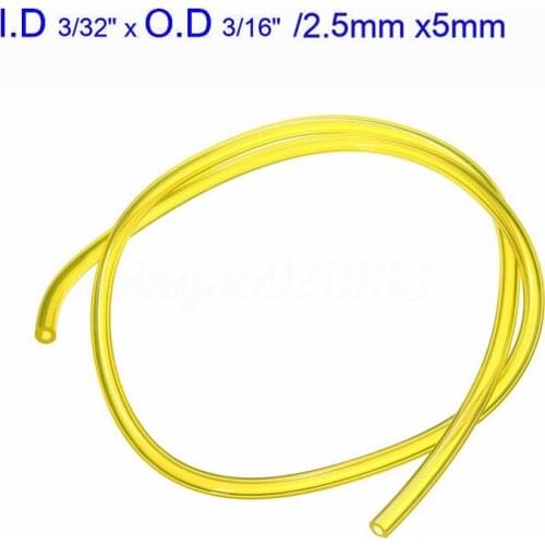 60CM Petrol Fuel Gas Line Pipe Hose Tube Pro Fit For Lawn Mower Strimmer Chainsaw Saw Blower 2.5x5mm/ 3x6mm