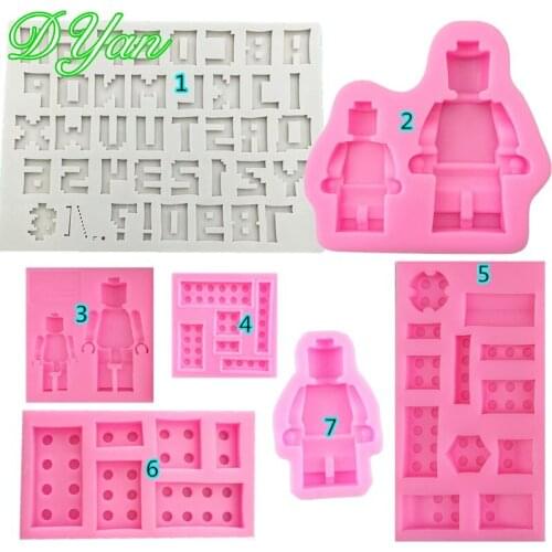 Robot Silicone Cake Mold Fondant Mold Cake Decorating Tools Chocolate Gum Paste Mold Boy Birthday Party