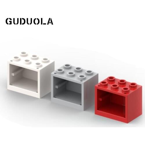 Guduola Special Brick Cupboard 2x3x2 with Recessed Studs (92410) MOC Build Educational DIY Toys Parts 20pcs/LOT