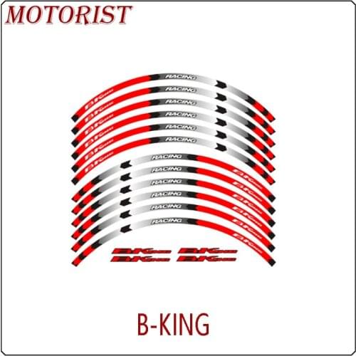 Motorcycle Rim stripes Decals 17inch Wheel Sticker Reflective Tape For SUZUKI B-King 400 600 1300 Reflective sticker