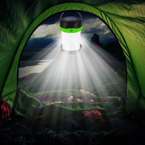 Solar Outdoor Portable Camping Light Hanging Portable Tent Lamp USB Rechargeable