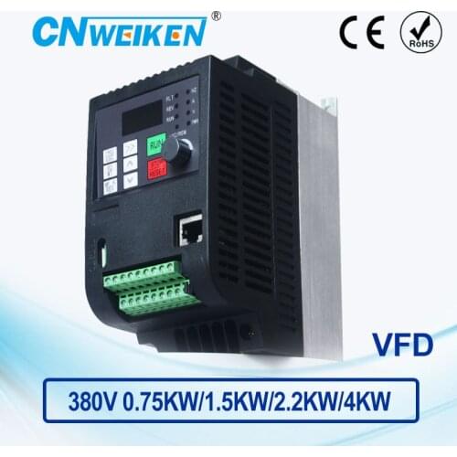 WK600 Vector Control frequency converter 0.75kw/1.5kw/2.2kw/4.0kw Three phase 380V variable frequency inverter for motor VFD
