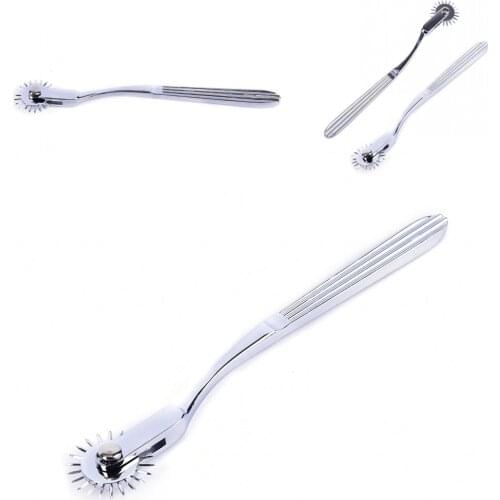 1PC Stainless Steel Needles Wheel Flirting Pinwheel Orgasm Stimulation Roller Sex Products For Male Cosplay Sensation Erotic Toy