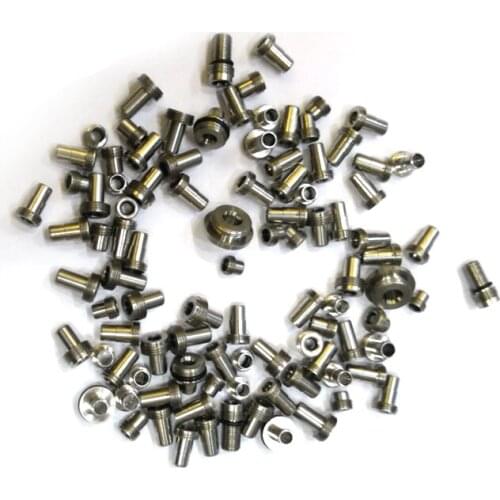 100PCS Stainless Steel Watch Lock Screw casing Tube Spiral bud Tube Kit For RLX Tudor Watch Case Watchmaker Repair Tool Parts