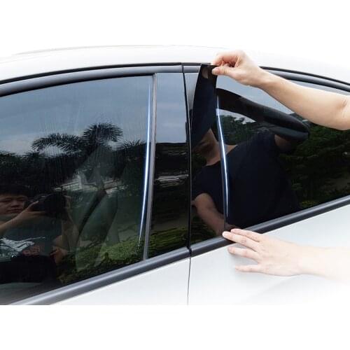 6pcs for haval H2/H2S H6 2011-2017 Window column Decoration Black mirror sticker