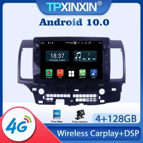 Android 10 Car Radio For Mitsubishi Lancer 2007 2008 -2015 Multimedia Video Audio Recorder DVD Player Navigation GPS Auto 2 din