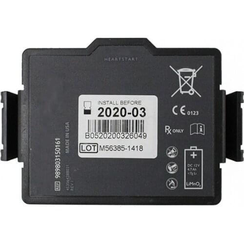 FR3 AED Battery REF 989803150161 989803150241 LOT M64185-1606 12V Lithium Battery