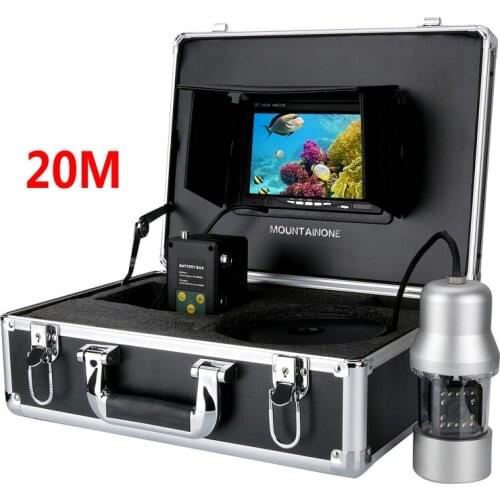 Free Shipping! 20M CCD Underwater Fishing Camera - 360 Degree View, Remote Control, 7 Inch LCD Monitor, 14x White Lights